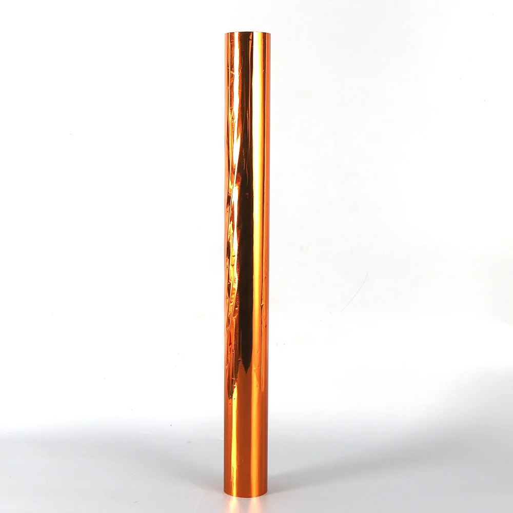 Hot stamping foil orange color foil 31 micron aluminium foil roll