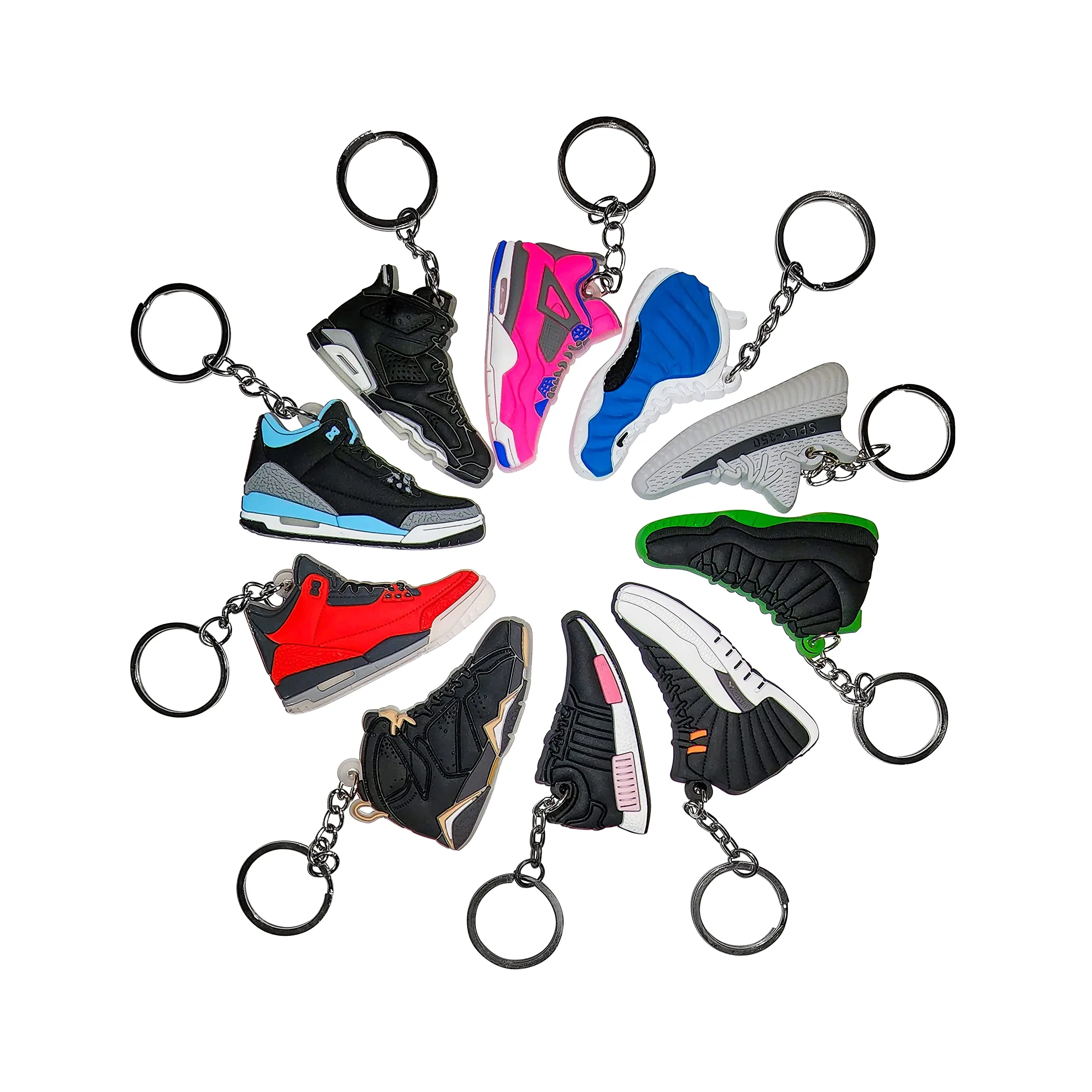 Пользовательский брелок для ключей с футляром 2D/3D аксессуары дизайнерские персонализированные подарки роскошный