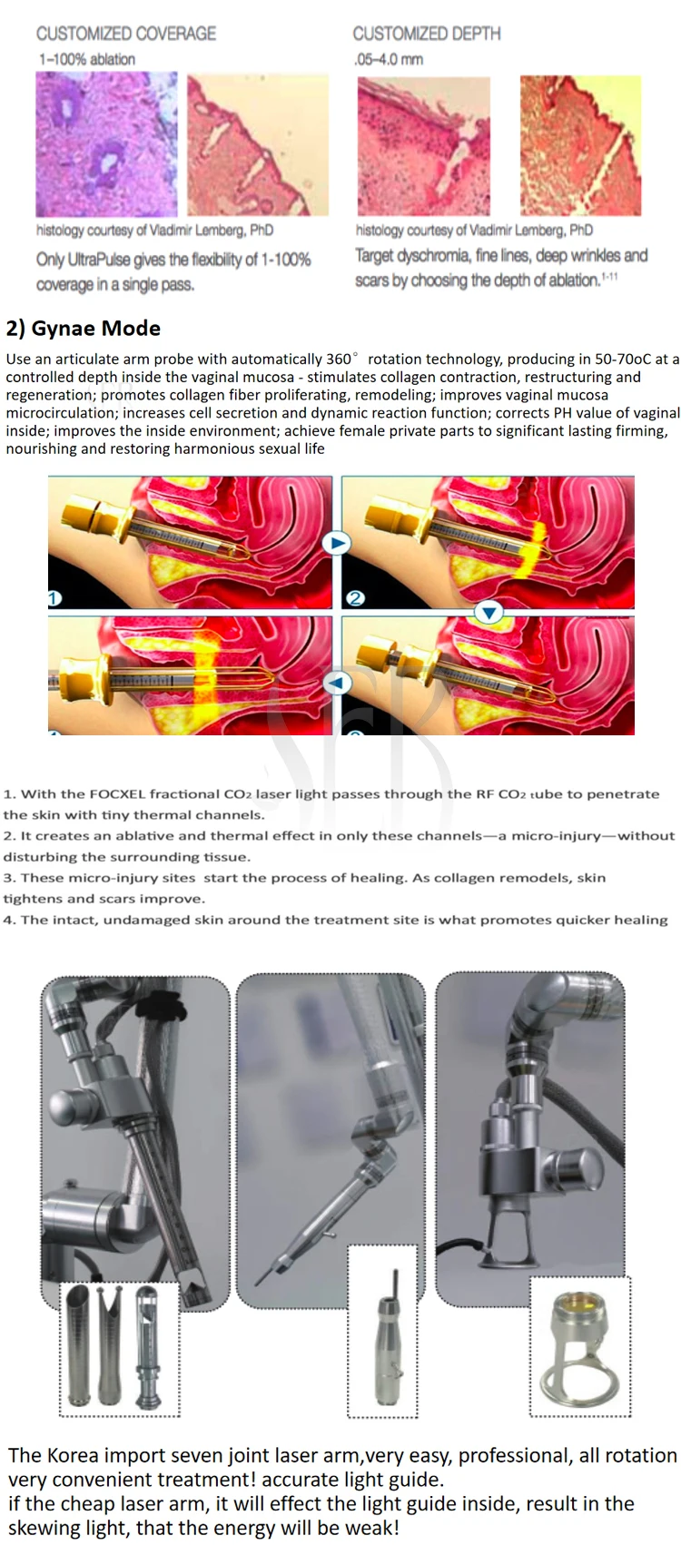 co2 laser Skin Tighten acne treatment skin resurfacing Scar Removal Co2 Fractional Laser Machine