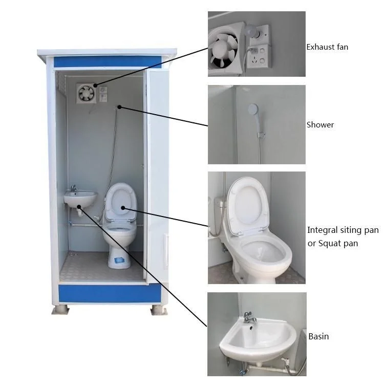 Portable Public Sitting movable Toilets Camping Bathroom Seats Parking Use Toilet