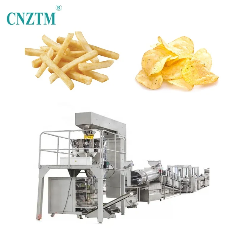 fully automatic  potato crisps making machinery chips frying machine potato pa tato chips making machine