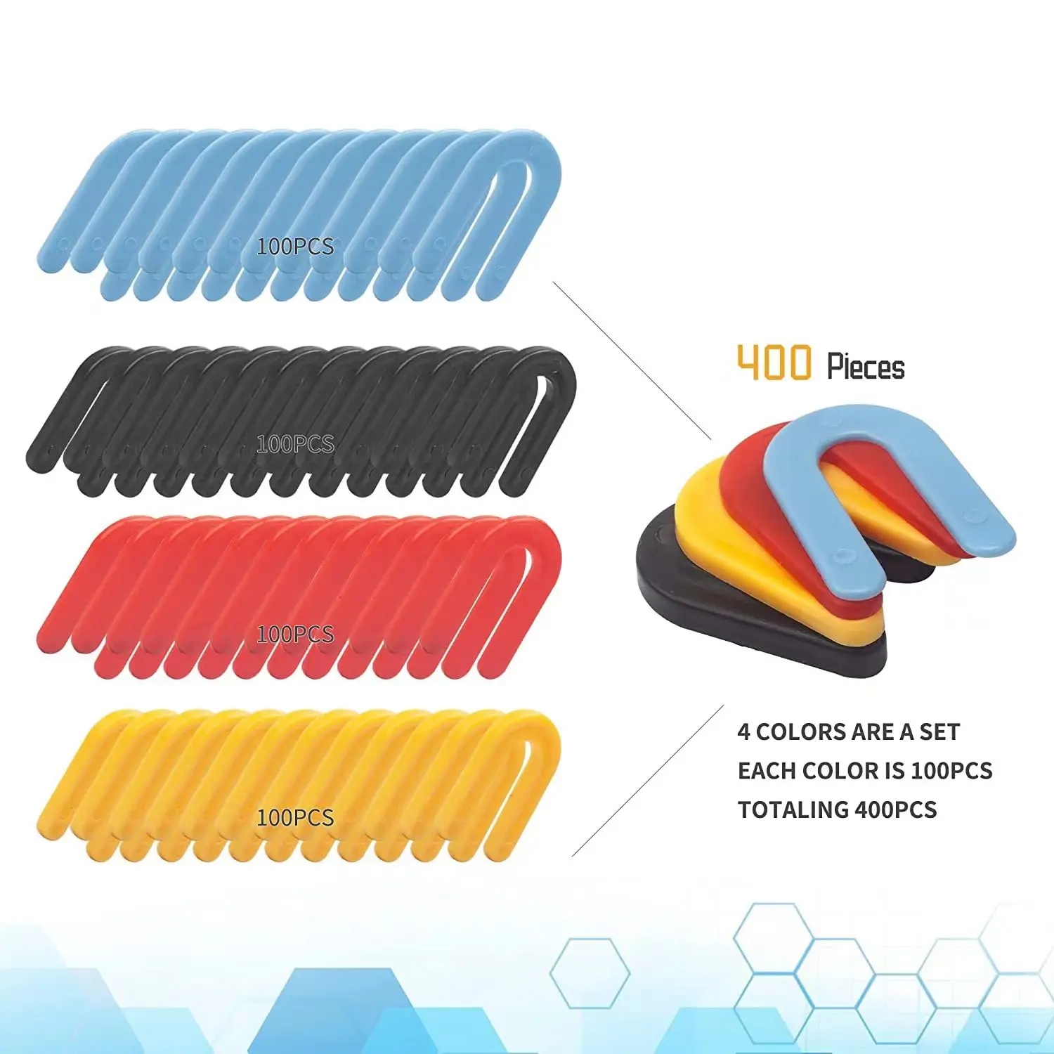 plastic horseshoe shims different Color of different size