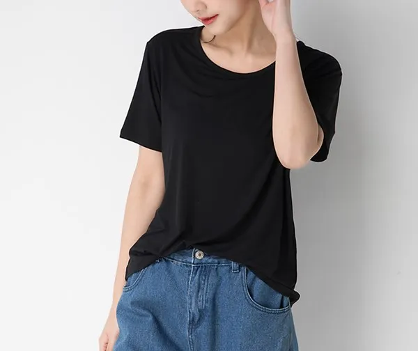 Женские базовые футболки, женские хлопковые свободные однотонные простые футболки, новинка 2021, женские летние футболки