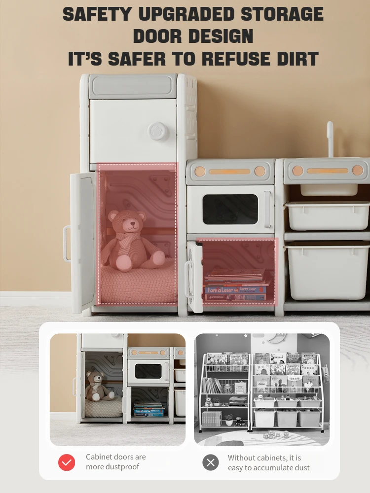 2024 New arrival  Toy Storage Rack Organizer Kids Living Room Cabinet