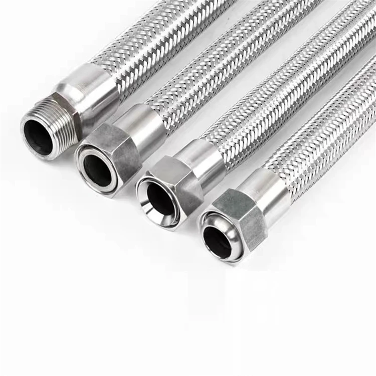 High Pressure Metal Braided Hose SS304 Stainless Steel Flexible Pipe / Hose / Tube
