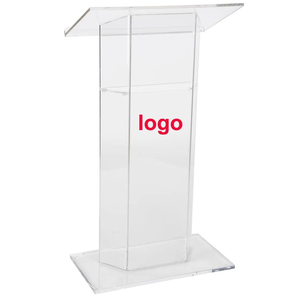 Customise Plexiglass Perspex  Pulpit podium stand Acrylic Podium for church