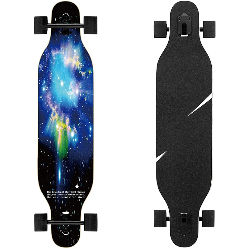 41 inch Customized RTS Maple Complete Skateboard Longboard for Teenagers Abec-9 bearing wheels OEM long skateboard