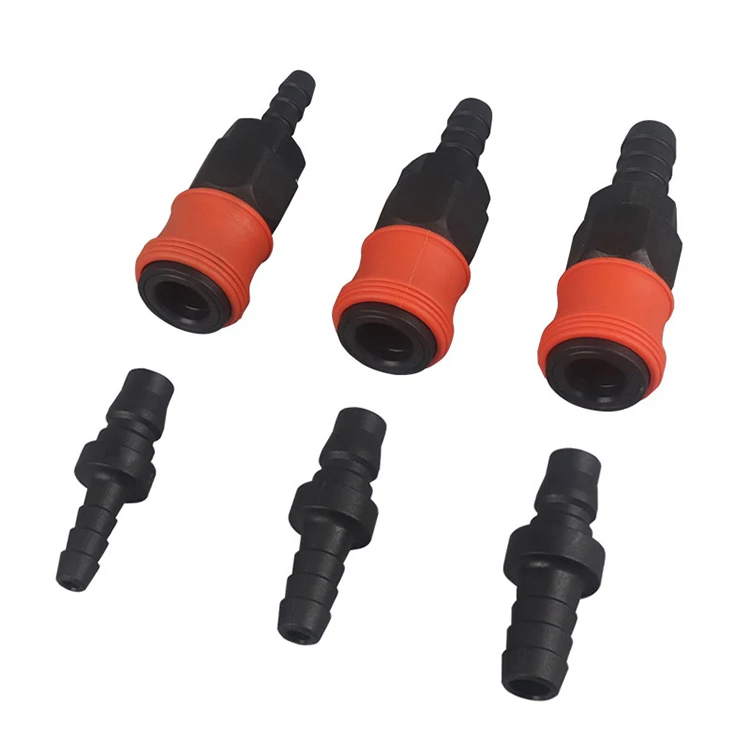 Plastic steel self-locking C-type quick connector male and female pneumatic connector