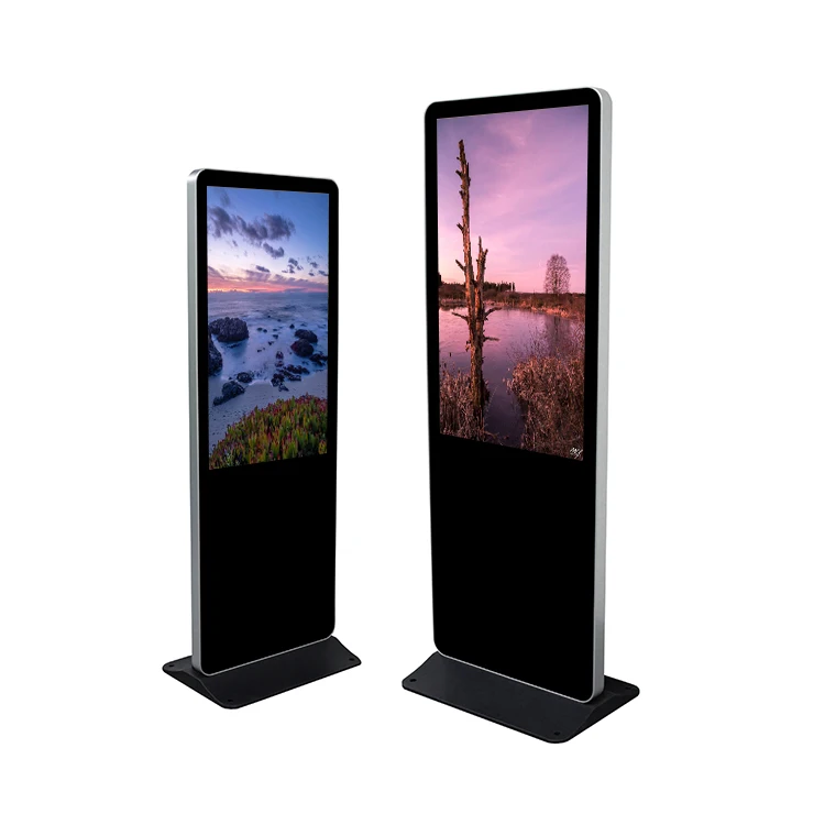 
49 inch HD indoor floor standing LCD vertical digital signage information kiosk 