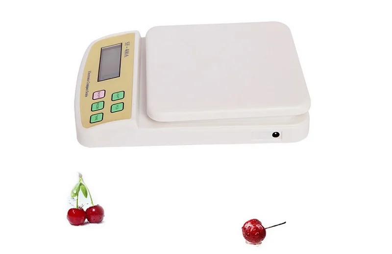 Battery Charging Backlit Rechargeable Digital Food Weighing Scale Compact Kitchen Scales Four-point Type OEM Pattern SF-400A