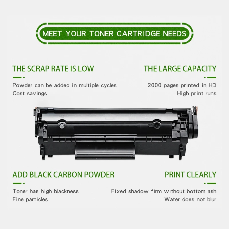 XINYU Заводская Совместимость HP Laserjet M1005MFP Q2612A 1010 1012 1018 1020 1022 3030 3050MFP 3052 заправка 12A Китай