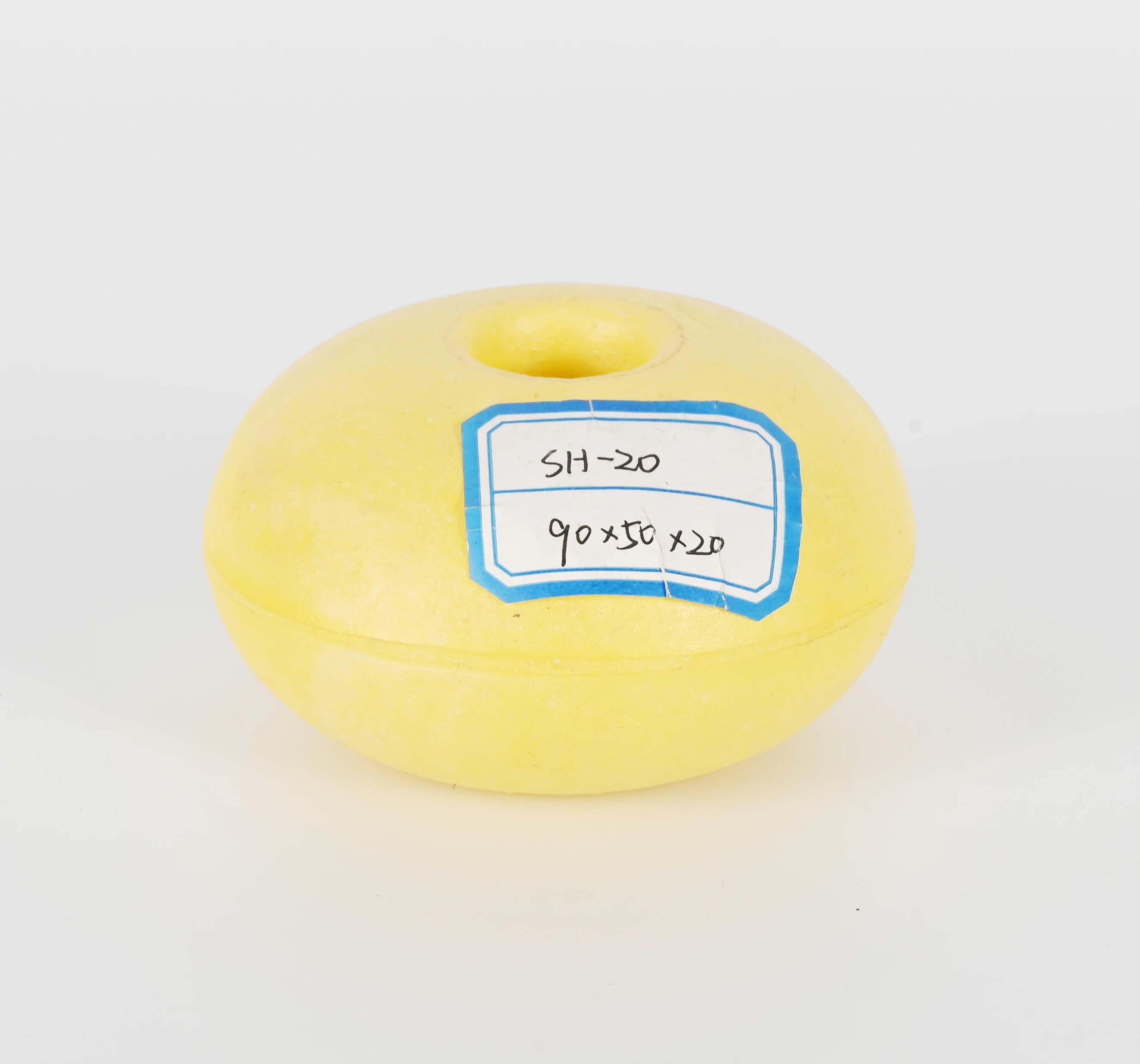 SH-20 Custom Yellow Fishing Marker Buoys Fishing PVC Foam Trawl Net Fishing Float