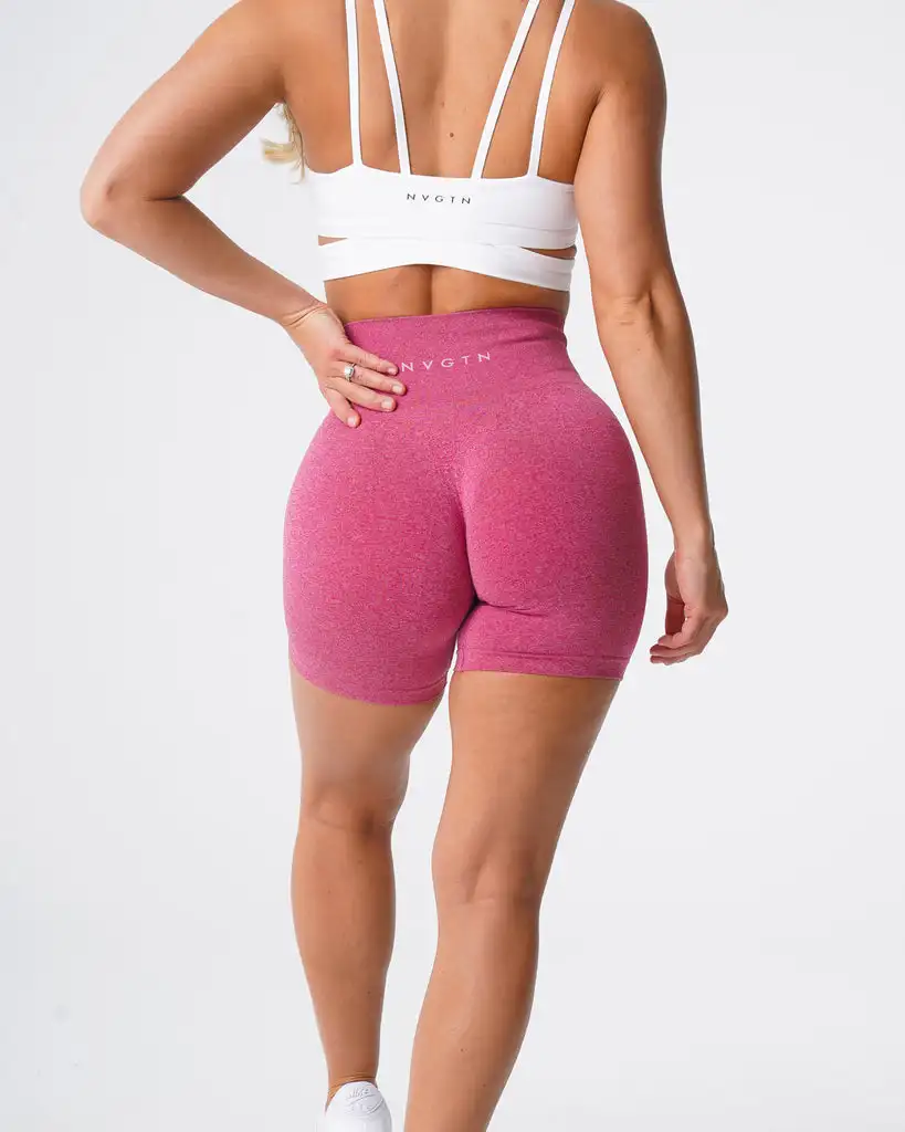New arrival develop yourself women yoga shorts sustainable activewear seamless Crimson Pro Shorts