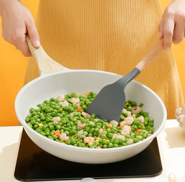 New Healthy Stone Cookware Granite Coating Omelette Pan Nonstick Frying Pan Skillet for meat and fish 11 inch pan PFOA Free