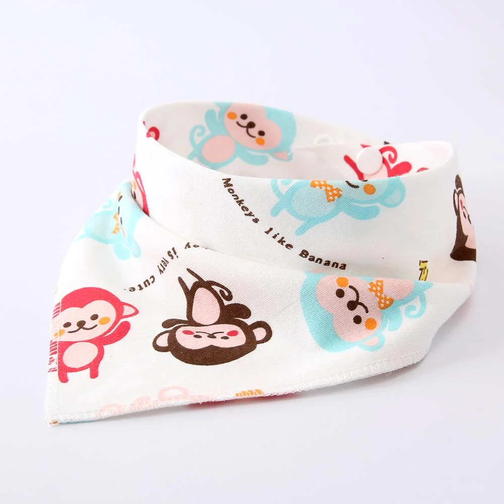 Wholesale Adjustable Feeding Bandana Bibs Extra Soft Natural Cotton Teething Baby Bibs