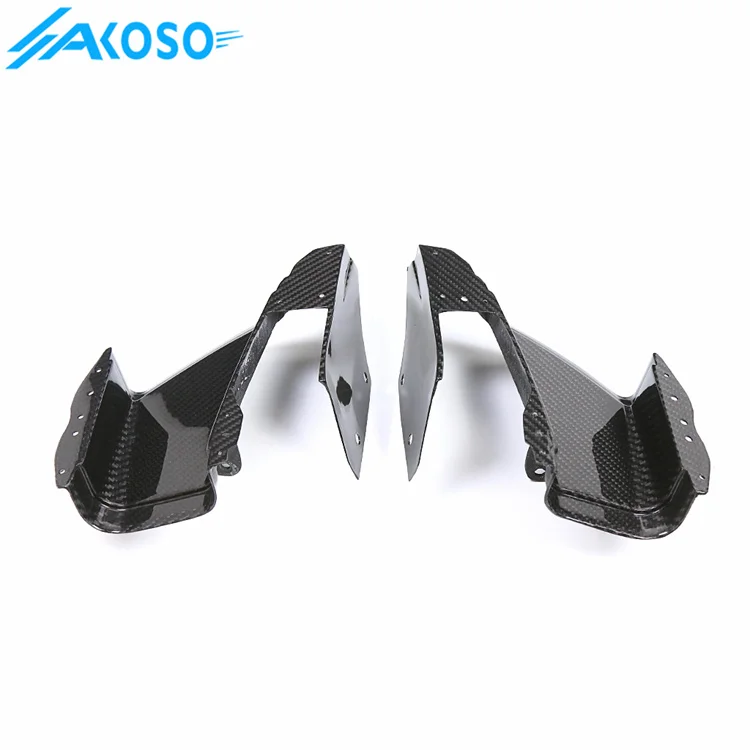 AKOSO 100% 3K Full Dry Carbon Motorcycle Front Carbon Fiber Air Intake Fairing for BMW S1000RR 2019-2022