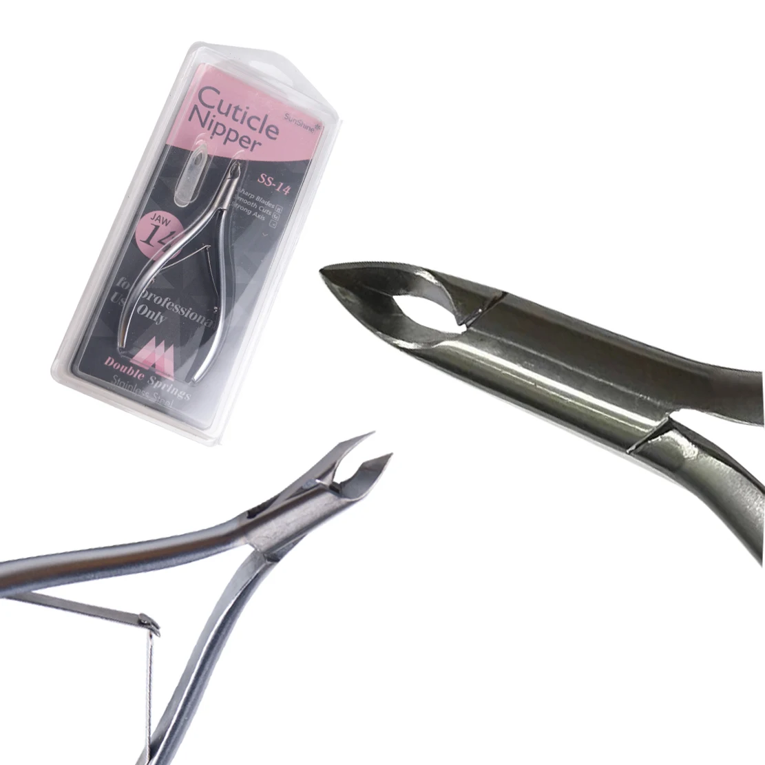 Professional Manicure Set With Pusher Long 109MM High 64MM Stainless Steel Nail Cuticle Nipper