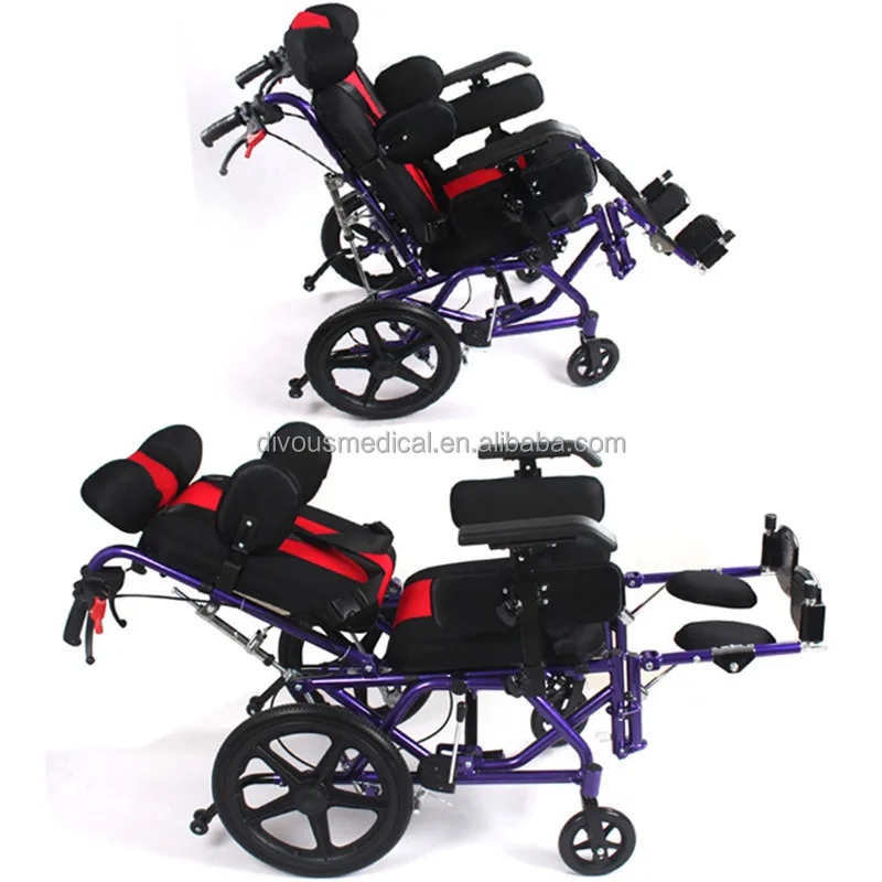 China portable lightweight foldable folding adjustable cheap wheelchairs for cerebral palsy children wheelchair manufacturers