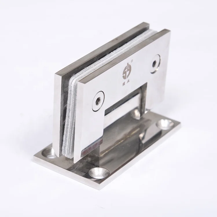 304/316 Stainless Steel Rectangle 90 Degree Modern Style Bathroom Shower Door Hinge