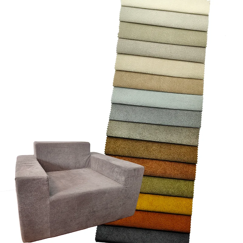 2024 new design velvet fabric for sofa China manufacturer wholesale cheap fabric Micro Soft Fabric Upholstery Home Textile