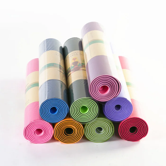 
Color Cheap TPE Yoga Mats High Foaming Fitness Anti-slip Gym Exercise Fitness Yoga Mat 