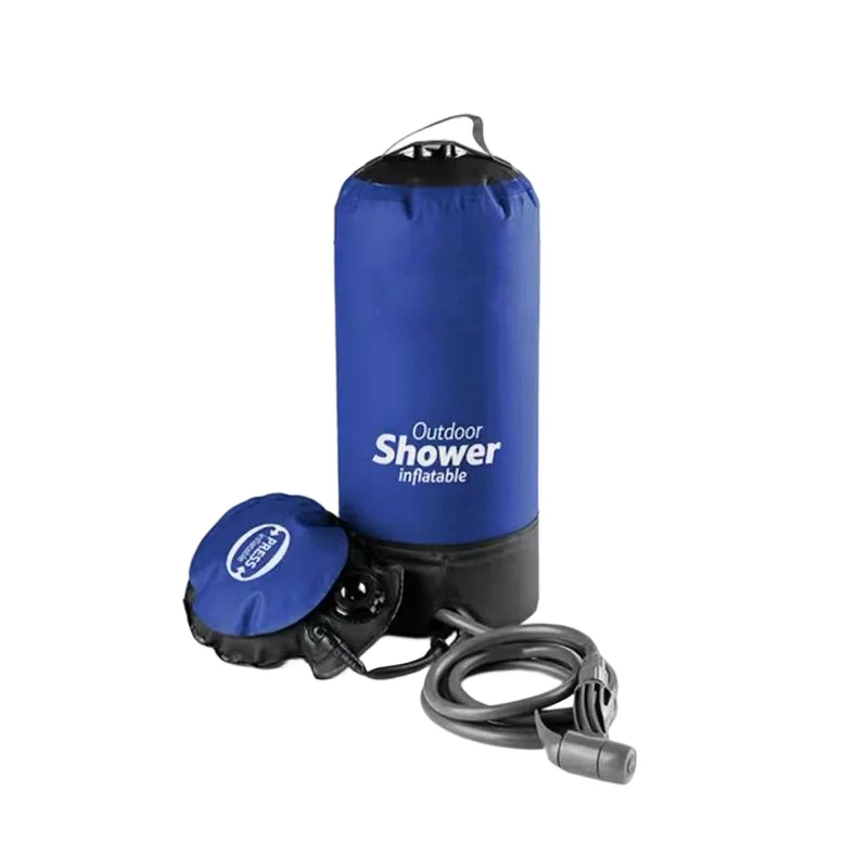 11L Portable Water Storage Bag Foot Pump Shower Nozzle Shower Outdoor Pressure Pump Camping Shower Bag