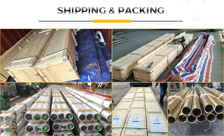 China Supplier of Copper ASTM C26000 C28000 Aluminium Brass Tubes Copper Alloy Pipe