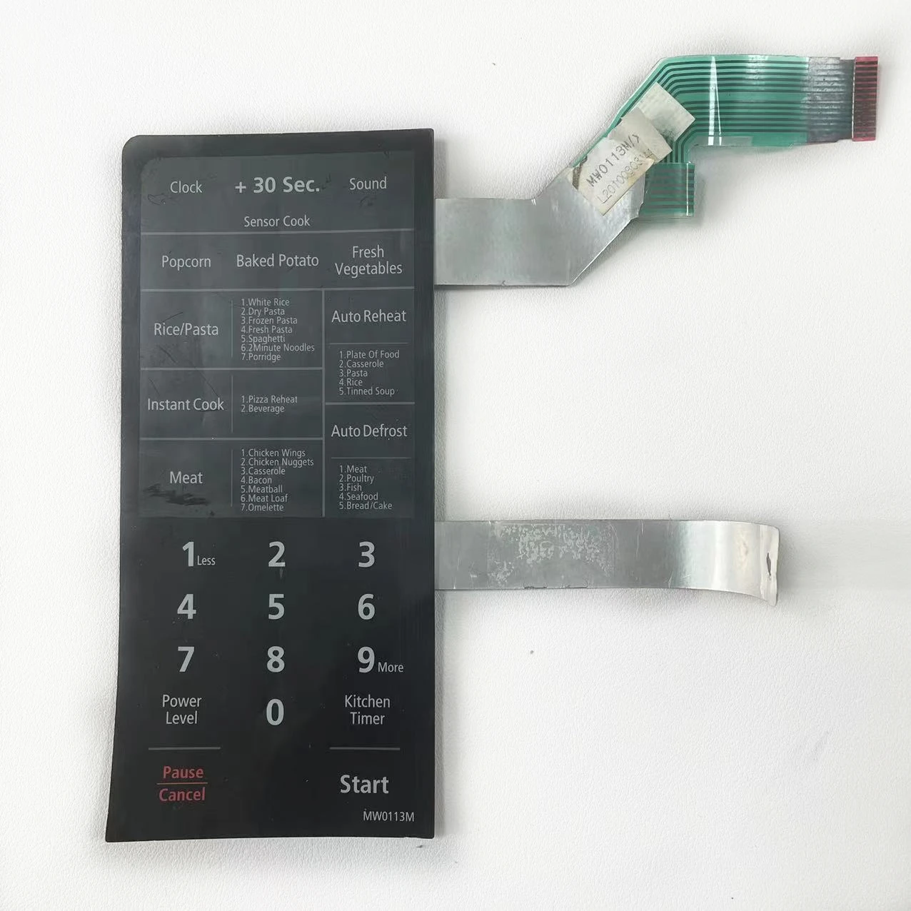Custom microwave oven panel keypad microwave oven panel