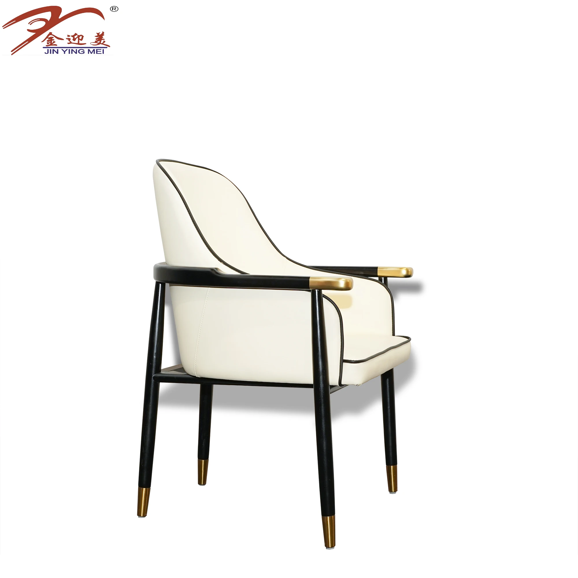 Nordic Simple Style Restaurant Living Room Dining Chair White Reliable Back Luxury Comfortable Leisure Chairs