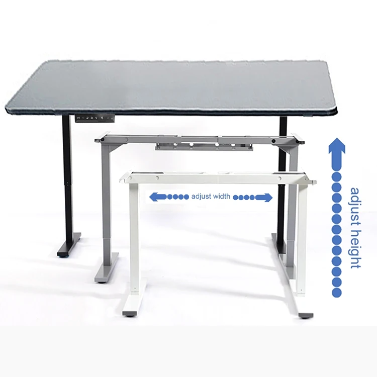 College Speech Workstation Muti function Height Adjustable Electric Sit And Stand Standing Desk