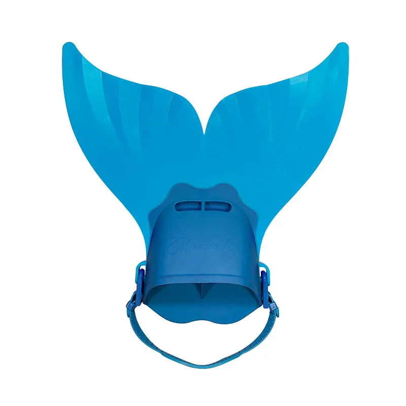 Boy girl children single piece swimming mermaid fins diving frog shoes one-piece whale tail fins