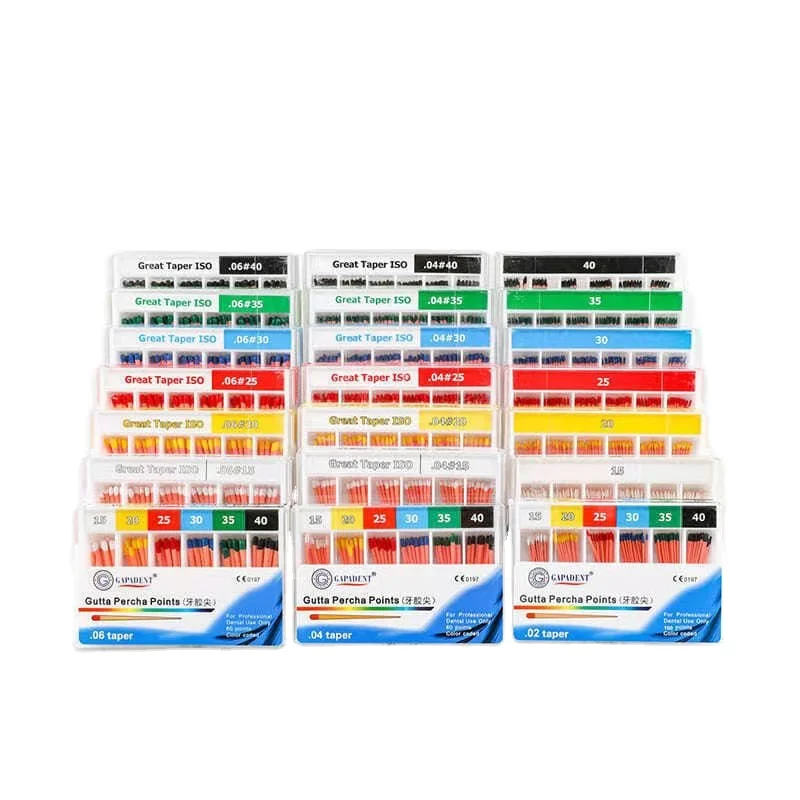 Factory Pricegutta percha points gapadent gutta percha points for Medical Treatment
