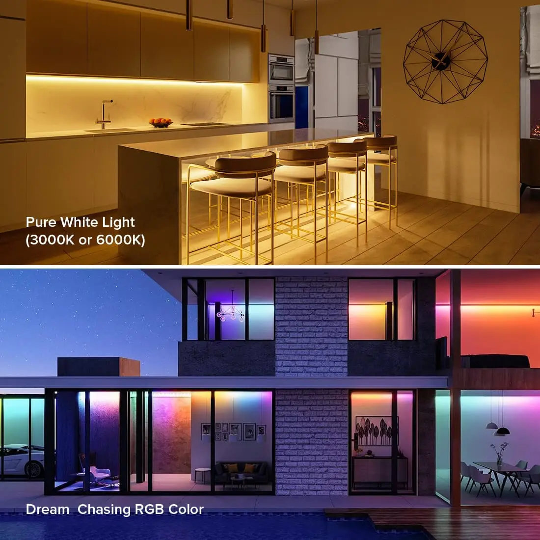 Factory Price 12V 24V WS2814 Addressable RGBW 30 60 Leds/m Similar SK6812 RGBW Warm Cool White Programmable Led Pixel Strip