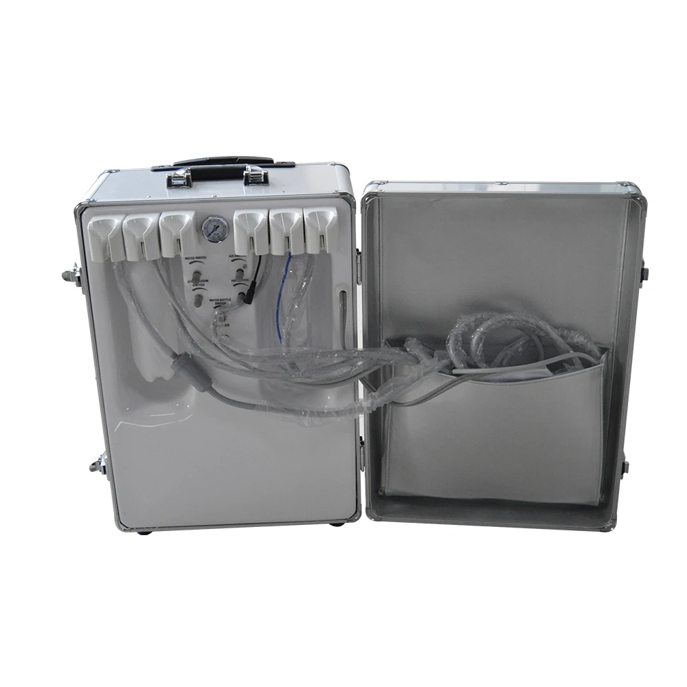 other dental equipments Mobile Turbine Power Source ce dental Portable Dental Unit with scaler air compressor