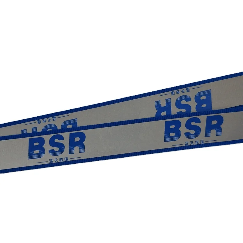 1 inch custom logo airline reflective lanyard with cell phone loop