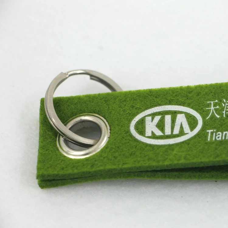  Оптовая продажа оптовая брелок ручной работы из войлока для IDcard кольцо на заказ