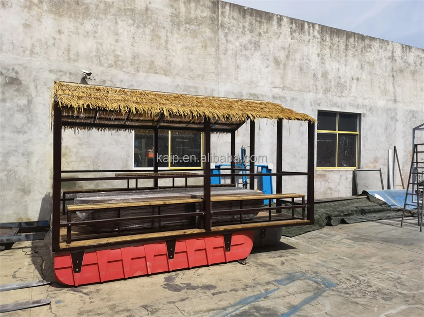 New design houseboat aluminum pontoon houseboat space capsule house floating restaurant retrofit hotel tropical area