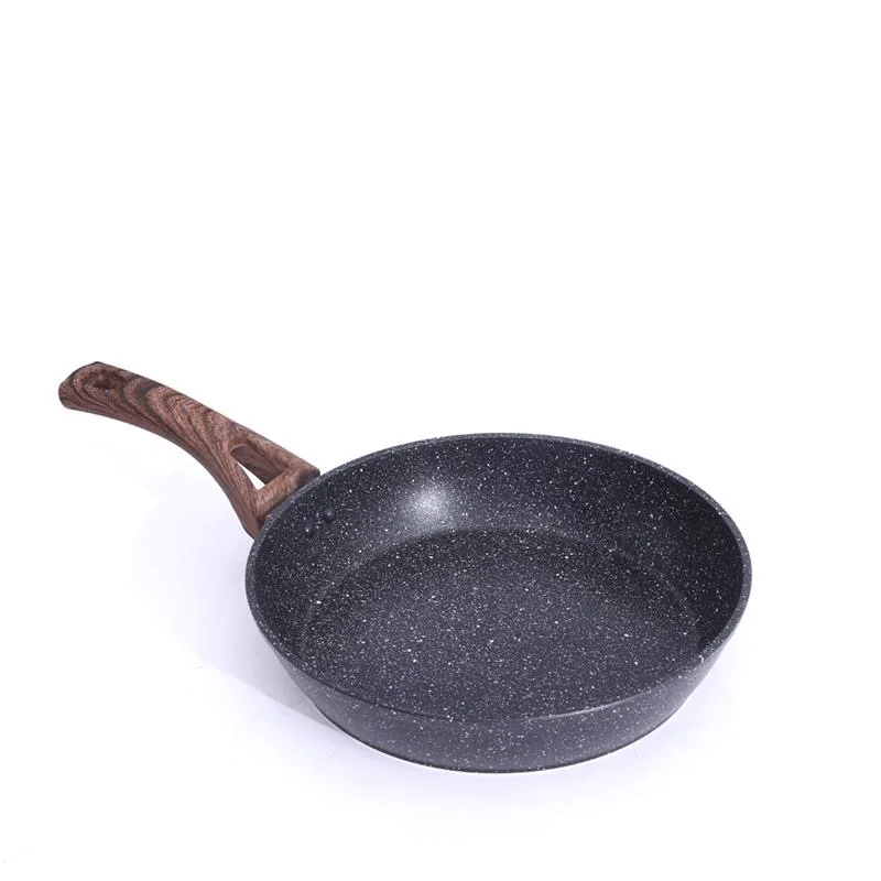 Hot Sale Cook Ware  Nonstick Frying Pan with Glass Cover Cookware Maifan Stone Pot