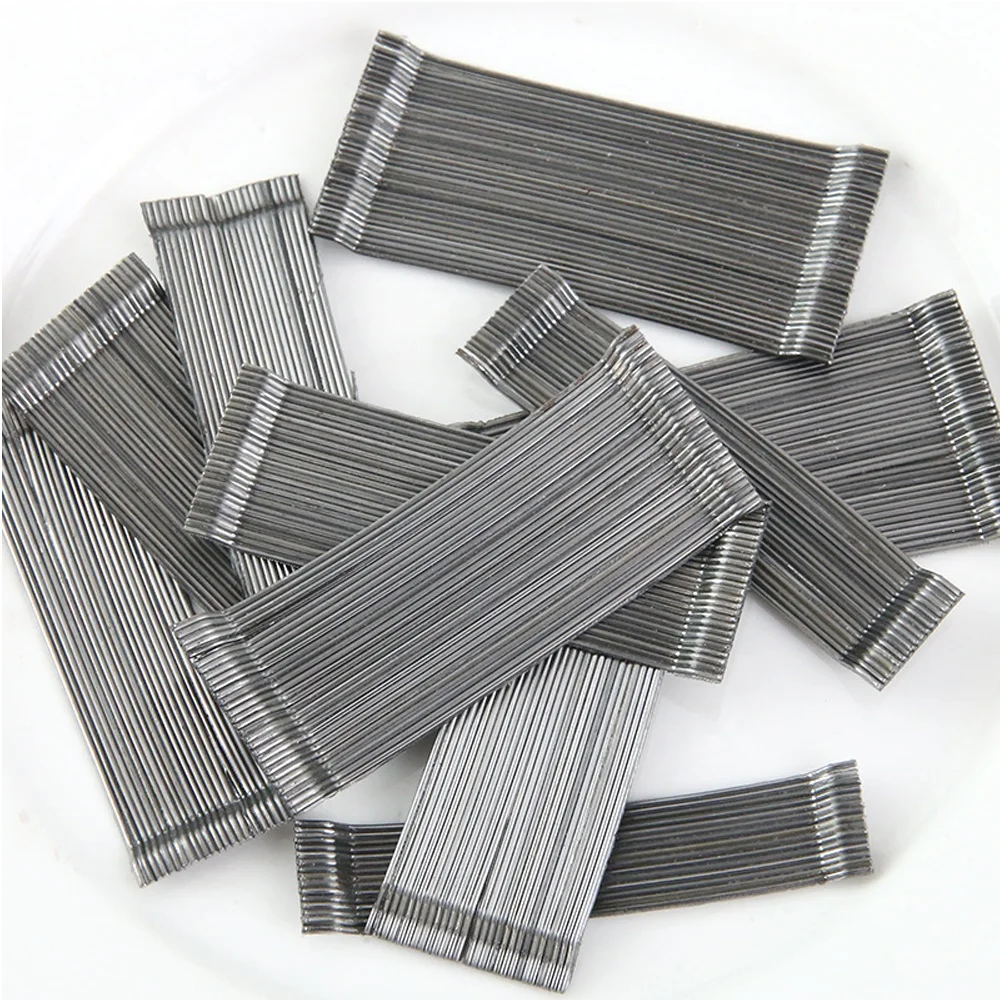 VANSE High Tensile Strength Micro Steel Fibers Glued Hooked End Steel Fiber For Concrete Constructions