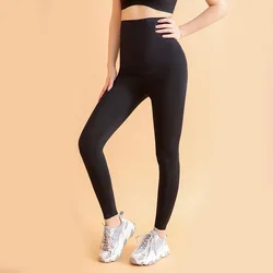 Wholesale Logo Custom Traceless High Waist Yoga Sports Fitness Maternity Clothes Pregnant Leggings Pregnancy Pants for Women