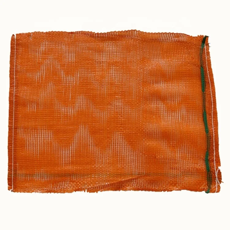 wholesale orange mesh bags with drawstring for packaging fresh fruits and vegetables plastic net bags