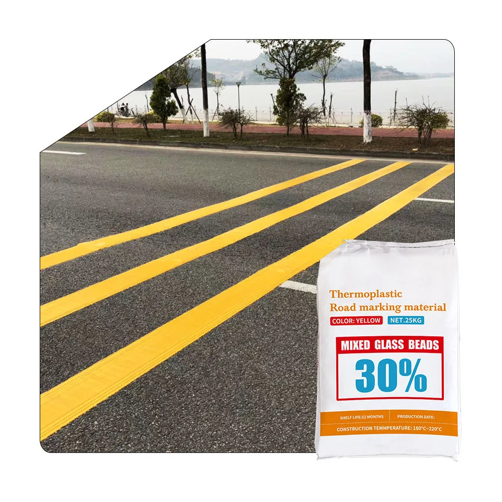 American Standard Road Marking Material Reflective Thermoplastic Line Road Marking Coating For Highway