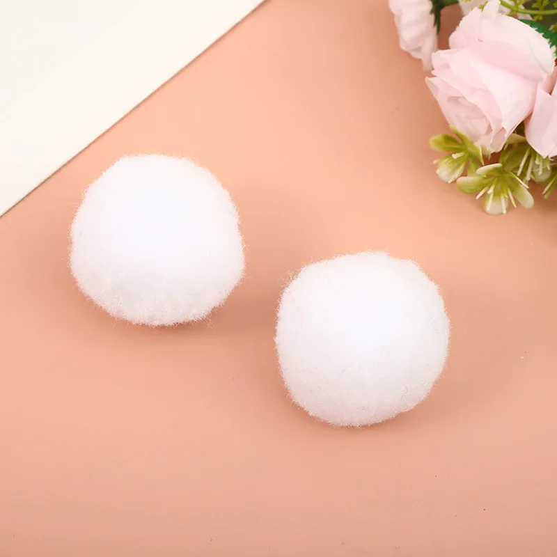 Wholesale 1/1.5/2/2.5/3cm Soft Polypropylene Pom Poms Ball Accessories Christmas Snow Pompom Ball Decoration Crafts