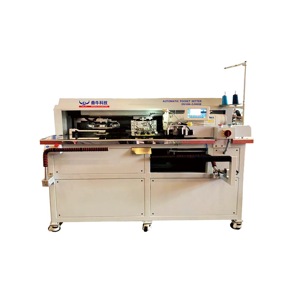 Automatic pocket setting machine industrial used high efficiency