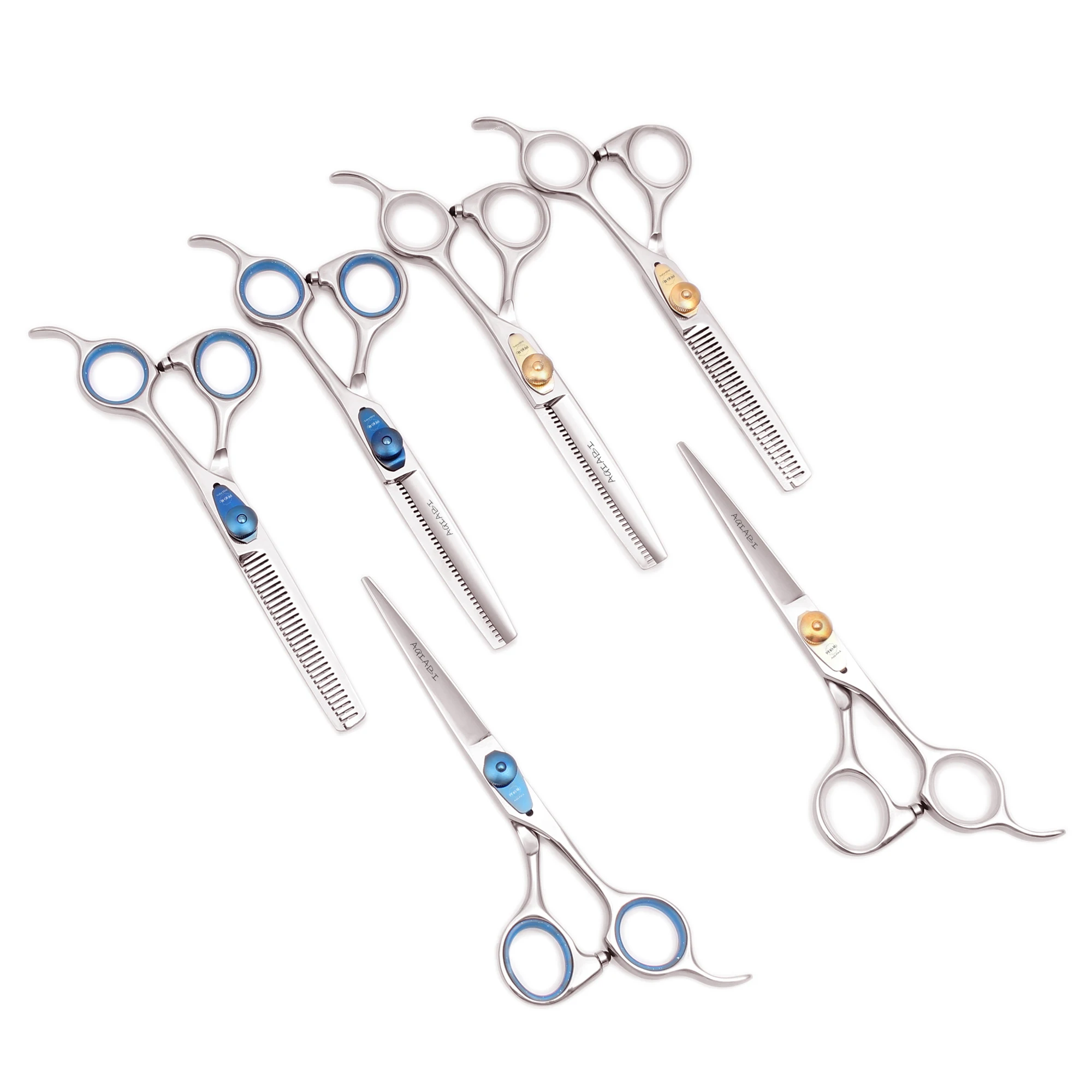 6' AQIABI Japan 440C Professional Hairdressing Scissors Hair Scissors Cutting Shears Barber Thinning Scissors A1016N