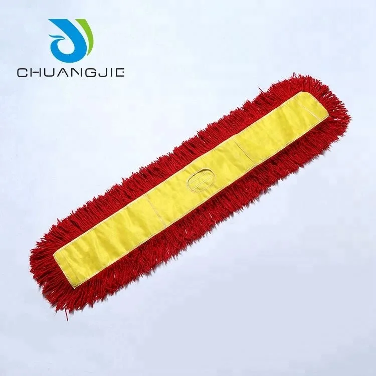 China Brand Hospital Wet Dust Cleaning Flat Detachable Mop Head For Floor And Ceiling