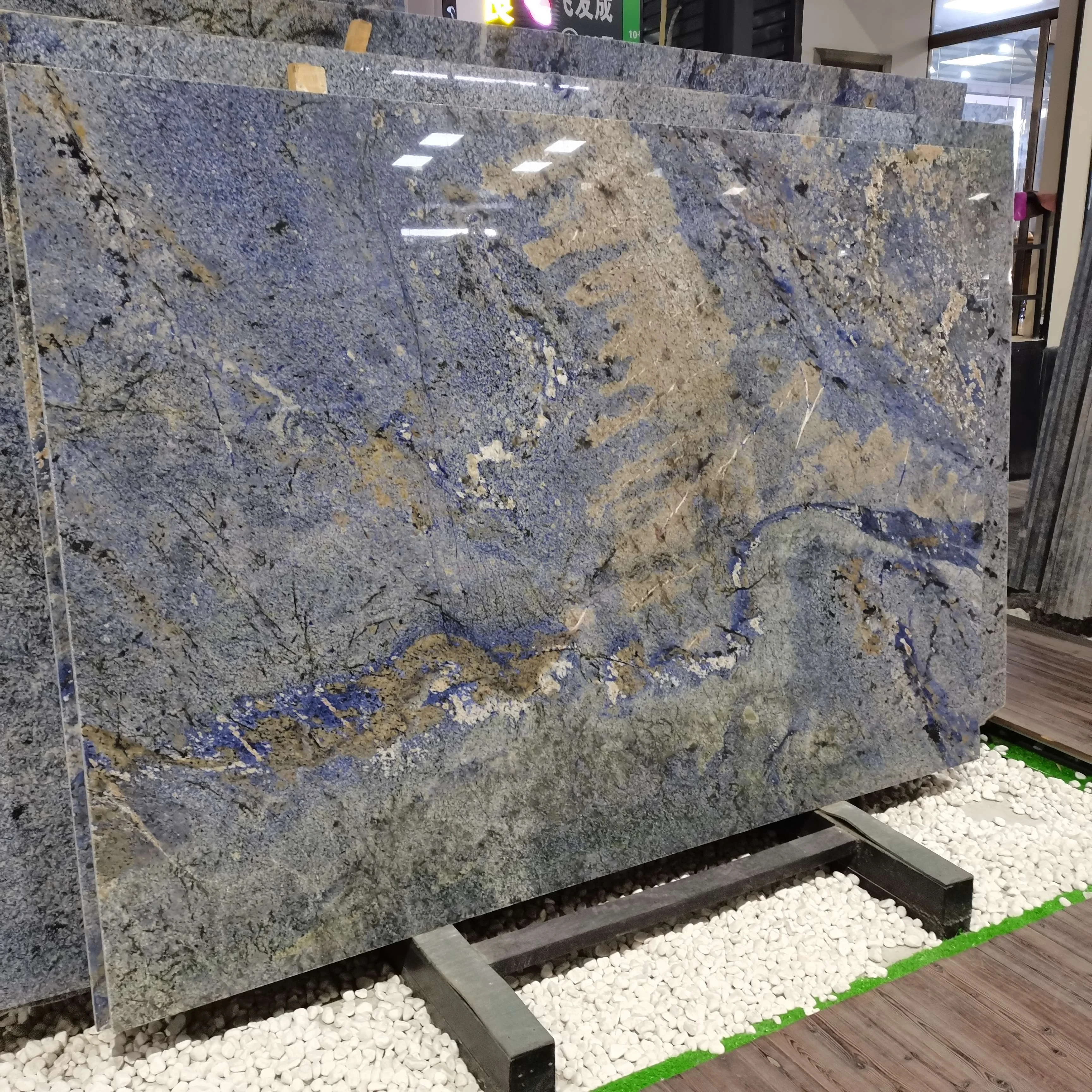 Luxury Brazilian Azul Bahia  blue granite Quartzite price
