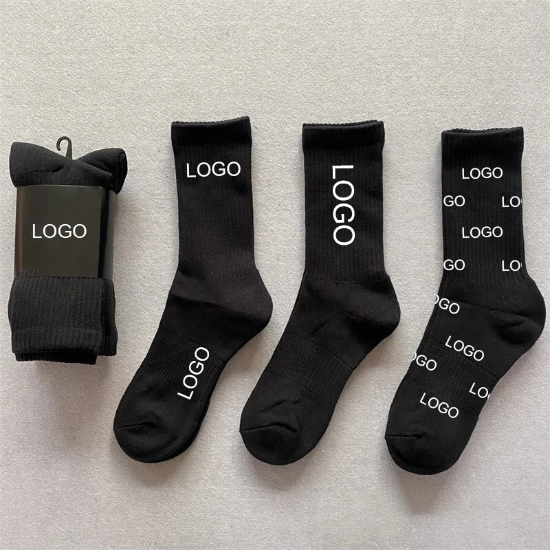 High Quality Low Moq Custom Logo Sports Unisex Athletic Ankle Cotton Custom Socks Men