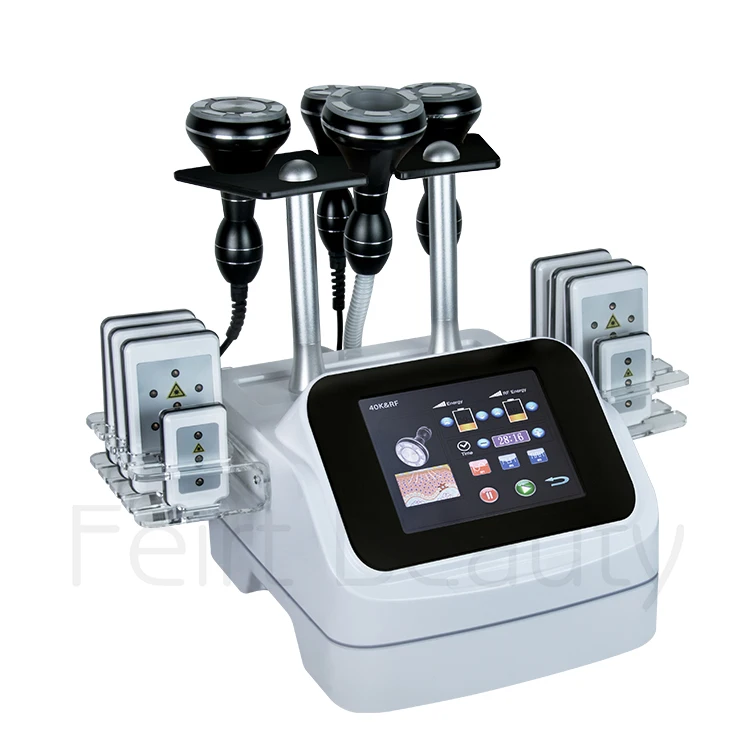 2022 New Beauty Equipment Vacuum Lipo Laser Slimming Skin Tightening Fat Burning 80K Laster Multipole Cavitation RF Machine