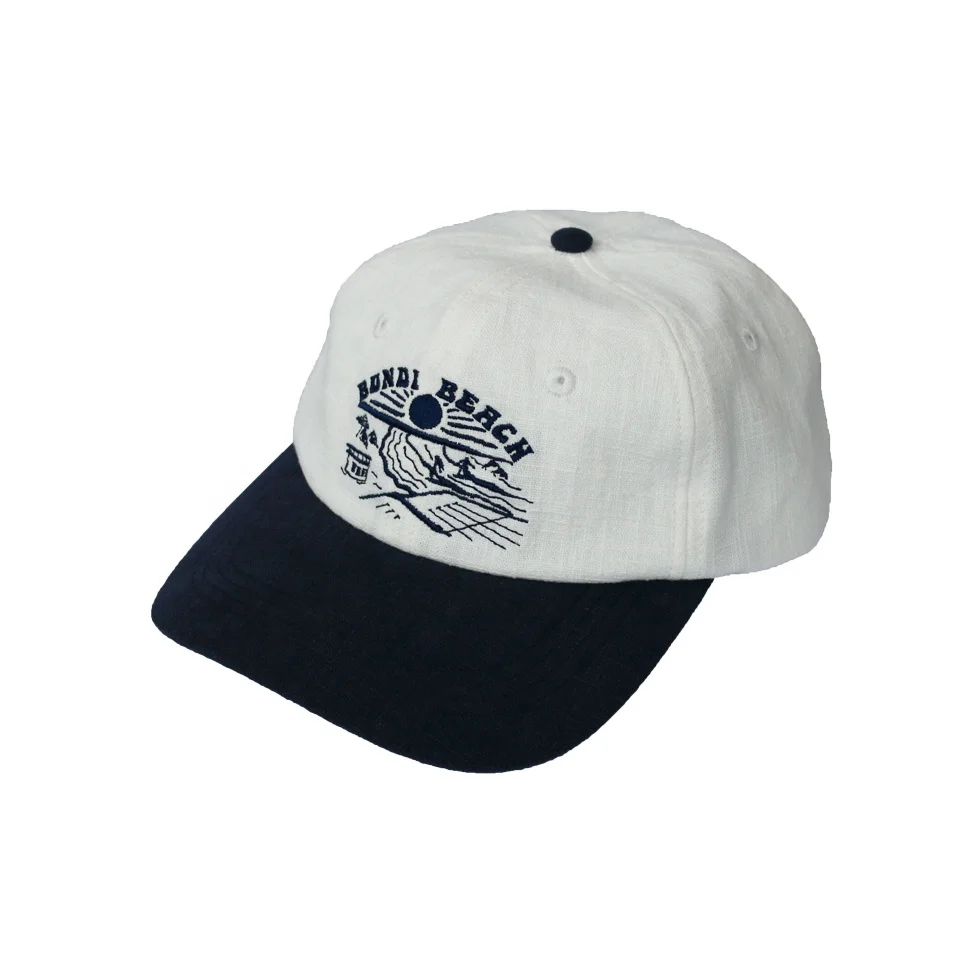 Hemp Hats with Customized logo Unstructured Dad Caps For Adult Wholesale Flat Embroidery High Quality  Baseball Caps Dad Hats